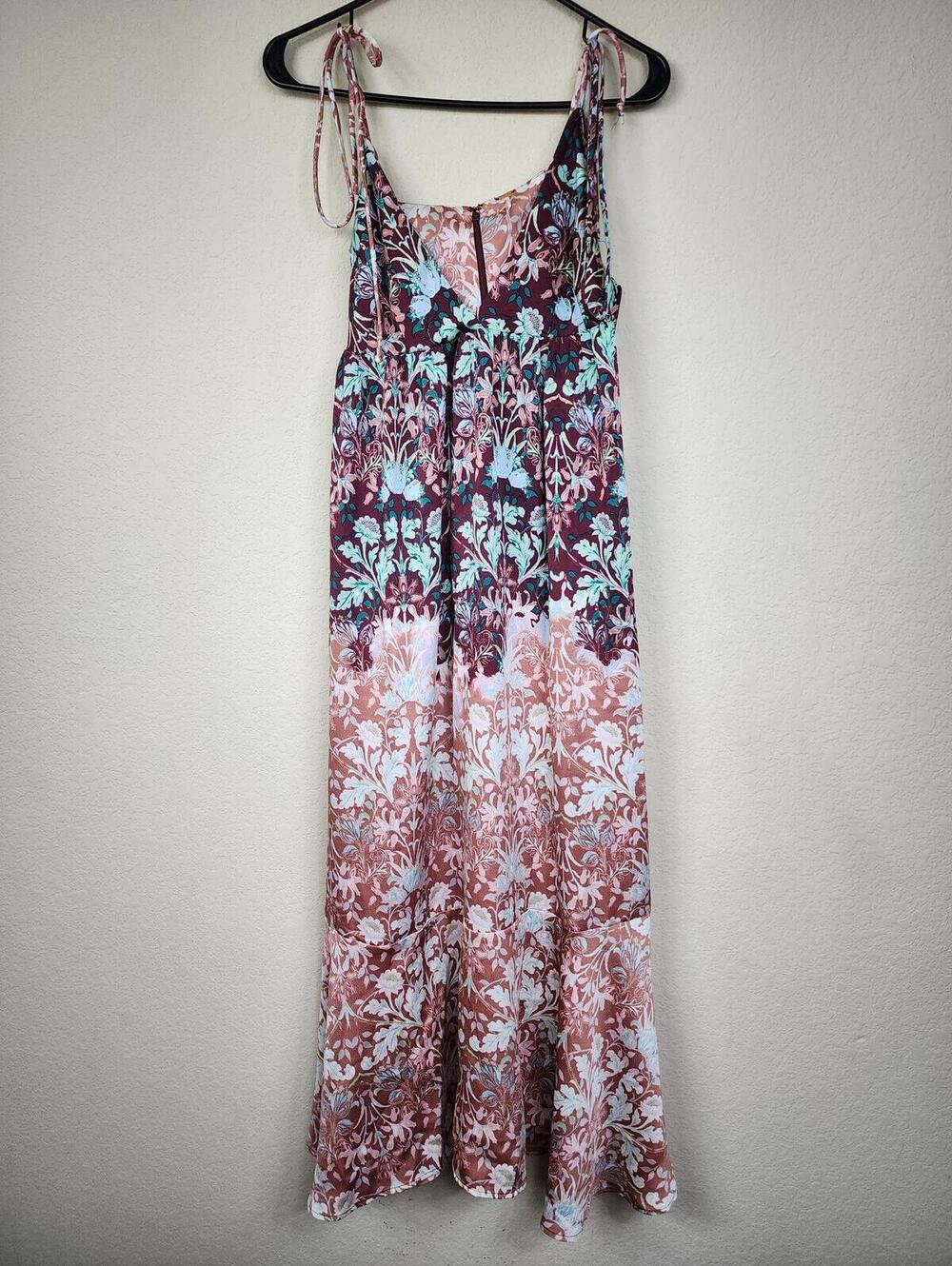 NWT $198 Free People Multicolor Boho Midi Dress